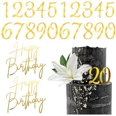 ZYEKIU 22 Stück Cake Topper Zahlen 0-9Happy Birthday Tortendeko Cake Topper aus Acryl Gefertigt mit Einem Schönen Design zum Dekorieren von Geburtstagstorten Weihnachtskarten Wänden und Fotoalben ZYEKIU 22 Stück Cake Topper Zahlen 0-9Happy Birthday Tortendeko Cake Topper aus Acryl Gefertigt mit Einem Schönen Design zum Dekorieren von Geburtstagstorten Weihnachtskarten Wänden und Fotoalben