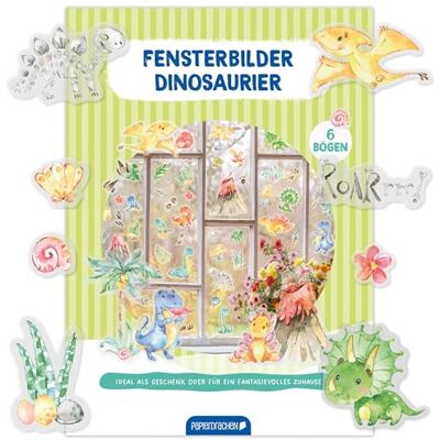 Papierdrachen Fensterbilder Dinosaurier 6 Bögen Sticker & Aufkleber Statisch haftend & wiederverwendbar Deko Kinderzimmer für Jungen & Mädchen Papierdrachen Fensterbilder Dinosaurier 6 Bögen Sticker & Aufkleber Statisch haftend & wiederverwendbar Deko Kinderzimmer für Jungen & Mädchen