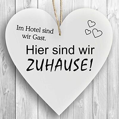 Homeyourself Herzschild Holzherz Holzschild 16 x 16 cm Im Hotel sind wir Gast Hier sind wir Zuhause weiß Dekoschild Wandschild Schild Holz Camping Wohnwagen Wohnmobil Homeyourself Herzschild Holzherz Holzschild 16 x 16 cm Im Hotel sind wir Gast Hier sind wir Zuhause weiß Dekoschild Wandschild Schild Holz Camping Wohnwagen Wohnmobil