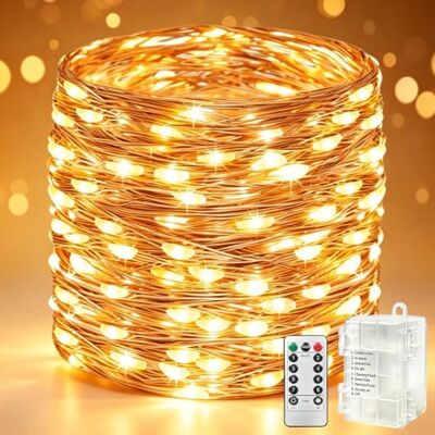YIFMOO Lichterkette Batterie 50M 500 LED Lichterkette Innen mit Timer Kupferdraht Lichterketten 8 Modi & Fernbedienung Weihnachtsbeleuchtung für Außen Weihnachten Party Hochzeit Warmweiß YIFMOO Lichterkette Batterie 50M 500 LED Lichterkette Innen mit Timer Kupferdraht Lichterketten 8 Modi & Fernbedienung Weihnachtsbeleuchtung für Außen Weihnachten Party Hochzeit Warmweiß