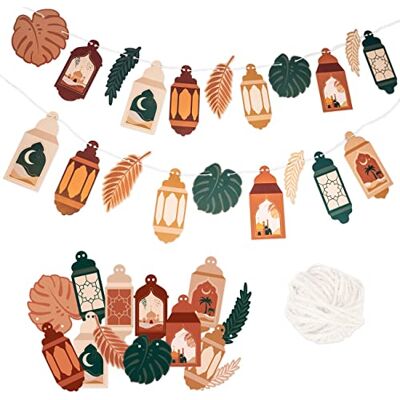Papierdrachen 10m Girlande als Dekoration für Ramadan Boho Deko zum Basteln für Jungen, Mädchen & Erwachsene wunderschöne dekorative Gestaltung zu Ramadan Set 2 Papierdrachen 10m Girlande als Dekoration für Ramadan Boho Deko zum Basteln für Jungen, Mädchen & Erwachsene wunderschöne dekorative Gestaltung zu Ramadan Set 2