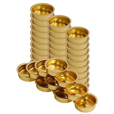 Bütic GmbH Teelichthalter Messing Ø 40mm / 18mm tief Teelicht Tülle für Standard Teelichtkerzen. EIN echtes deutsches Qualitätsprodukt., Größe:40er Set Bütic GmbH Teelichthalter Messing Ø 40mm / 18mm tief Teelicht Tülle für Standard Teelichtkerzen. EIN echtes deutsches Qualitätsprodukt., Größe:40er Set