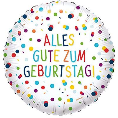 amscan 4146401 Standard Folienballon Konfetti Alles Gute zum Geburtstag, Durchmesser circa 43 cm, für Helium und Luft, Happy Birthday amscan 4146401 Standard Folienballon Konfetti Alles Gute zum Geburtstag, Durchmesser circa 43 cm, für Helium und Luft, Happy Birthday