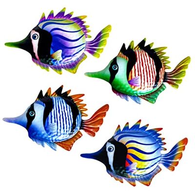 Tumintu 4 StüCke Metall Fisch Garten Wand Kunst BüRo Veranda Schlafzimmer Balkon HäNgende Ornamente Drinnen DraußEn Tumintu 4 StüCke Metall Fisch Garten Wand Kunst BüRo Veranda Schlafzimmer Balkon HäNgende Ornamente Drinnen DraußEn