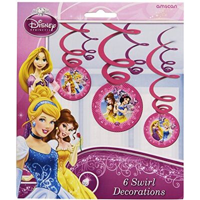 Disney Amscan 6 Prinzessin Swirl Dekorationen Party Zubehör Disney Amscan 6 Prinzessin Swirl Dekorationen Party Zubehör