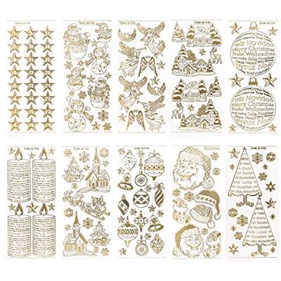 Ideen mit Herz Gravur-Sticker, transparent/gold, 10 Bogen à 10 x 23 cm Goldene Aufkleber zum Basteln & Dekorieren Karten & Geschenke zu Geburtstag, Weihnachten, Rente & mehr (Winter & Weihnacht) Ideen mit Herz Gravur-Sticker, transparent/gold, 10 Bogen à 10 x 23 cm Goldene Aufkleber zum Basteln & Dekorieren Karten & Geschenke zu Geburtstag, Weihnachten, Rente & mehr (Winter & Weihnacht)