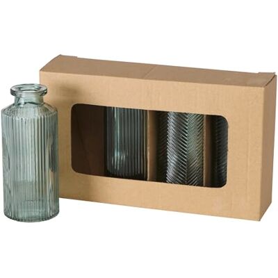 Boltze Home Vase - Salbeigrün - 14cm - 4er Set Boltze Home Vase - Salbeigrün - 14cm - 4er Set