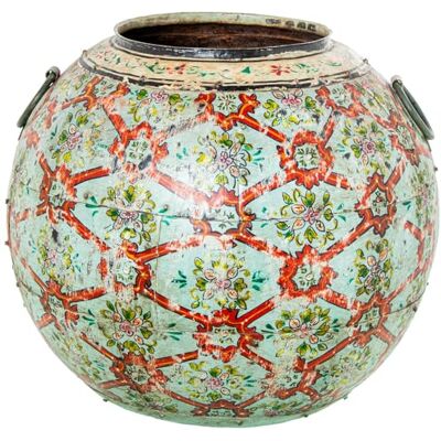 DRW Runde Vase aus Metall, Mehrfarbig, 52 x 52 x 50 cm DRW Runde Vase aus Metall, Mehrfarbig, 52 x 52 x 50 cm