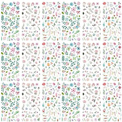Kayan 18 Blatt Aufkleber Grün Klein Blumen Scrapbooking Hochzeit Gästebuch Fotoalbum Stickeralbum Kayan 18 Blatt Aufkleber Grün Klein Blumen Scrapbooking Hochzeit Gästebuch Fotoalbum Stickeralbum
