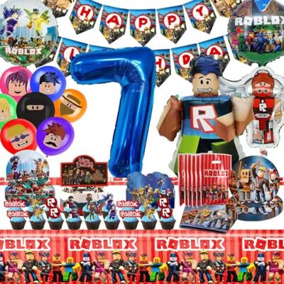 SYSYSYYASNL 7-Jährige Geburtstagsdeko, 133 Pieces Party Tableware Set, Deko Geburtstag Kinder, Geburtstag Party Set Kinder, Tischdecke Pappteller Servietten etc, for Children's Birthday Boys SYSYSYYASNL 7-Jährige Geburtstagsdeko, 133 Pieces Party Tableware Set, Deko Geburtstag Kinder, Geburtstag Party Set Kinder, Tischdecke Pappteller Servietten etc, for Children's Birthday Boys