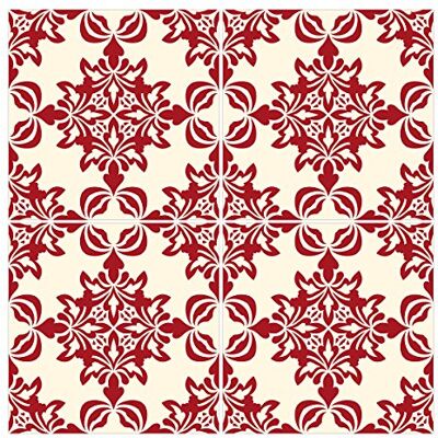 WANDKINGS Fliesenaufkleber 4er Set Wähle ein Muster & Größe "Isabelle" 5 x 5 cm WANDKINGS Fliesenaufkleber 4er Set Wähle ein Muster & Größe "Isabelle" 5 x 5 cm