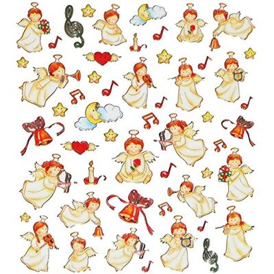 alles-meine.de GmbH 53 TLG. Set Aufkleber/Sticker Engel Weihnachtsengel Sterne Weihnachten Winter Schnee Geschenke mit Glitzer Weihnachtssticker Weihnachtsaufkleber alles-meine.de GmbH 53 TLG. Set Aufkleber/Sticker Engel Weihnachtsengel Sterne Weihnachten Winter Schnee Geschenke mit Glitzer Weihnachtssticker Weihnachtsaufkleber