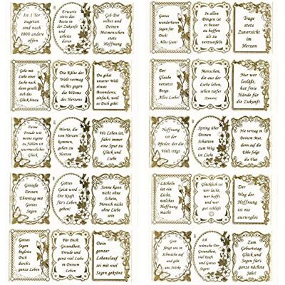 Ideen mit Herz Gravur-Sticker, transparent/gold, 10 Bogen à 10 x 23 cm Goldene Aufkleber zum Basteln & Dekorieren Geburtstag, Weihnachten, Rente & mehr (Liebe, Glaube, Hoffnung) Ideen mit Herz Gravur-Sticker, transparent/gold, 10 Bogen à 10 x 23 cm Goldene Aufkleber zum Basteln & Dekorieren Geburtstag, Weihnachten, Rente & mehr (Liebe, Glaube, Hoffnung)