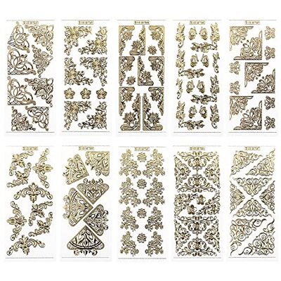 Ideen mit Herz Gravur-Sticker, transparent/gold, 10 Bogen à 10 x 23 cm Goldene Aufkleber zum Basteln & Dekorieren Geburtstag, Weihnachten, Rente & mehr (Eck Ornamente) Ideen mit Herz Gravur-Sticker, transparent/gold, 10 Bogen à 10 x 23 cm Goldene Aufkleber zum Basteln & Dekorieren Geburtstag, Weihnachten, Rente & mehr (Eck Ornamente)