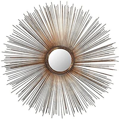 Safavieh Decorative Hanging Wall Mirror for Living Room, Bedroom, Hallway, in Copper, 104 X 104 X 1.9 Safavieh Decorative Hanging Wall Mirror for Living Room, Bedroom, Hallway, in Copper, 104 X 104 X 1.9