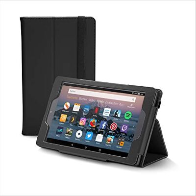 NuPro Premiumhülle für Fire HD 8-Tablet, faltbar, Schwarz NuPro Premiumhülle für Fire HD 8-Tablet, faltbar, Schwarz