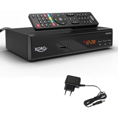 Xoro HRS 8659 V2 DVB-S2 HD-Satellitenreceiver, HDMI, SCART, USB, Unicable HD-Satellitenreceiver für TV- und Radioprogramme in SD/HD mit vorprogrammierter Senderliste für ASTRA 19,2° Ost Xoro HRS 8659 V2 DVB-S2 HD-Satellitenreceiver, HDMI, SCART, USB, Unicable HD-Satellitenreceiver für TV- und Radioprogramme in SD/HD mit vorprogrammierter Senderliste für ASTRA 19,2° Ost