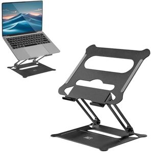 ACT Faltbarer Aluminium Laptop Ständer, höhenverstellbar Laptop Stand, bis zu 15,6“, ergonomisches Arbeiten, Leicht, Schwarz AC8140 ACT Faltbarer Aluminium Laptop Ständer, höhenverstellbar Laptop Stand, bis zu 15,6“, ergonomisches Arbeiten, Leicht, Schwarz AC8140