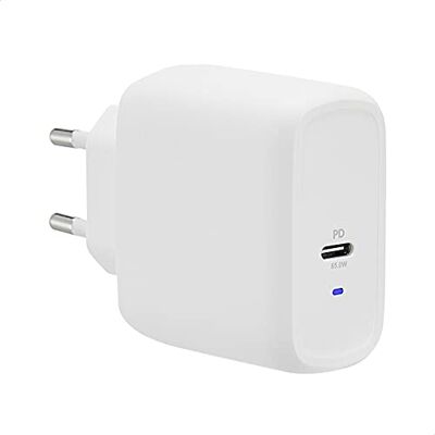 Amazon USB-C-Wandladegerät mit 1 Port, 65 W, GaN, für Laptops, Tablets und Handys mit Stromversorgung, Weiß (Nicht PPS), 5,61 x 2,87 x 5 cm Amazon USB-C-Wandladegerät mit 1 Port, 65 W, GaN, für Laptops, Tablets und Handys mit Stromversorgung, Weiß (Nicht PPS), 5,61 x 2,87 x 5 cm
