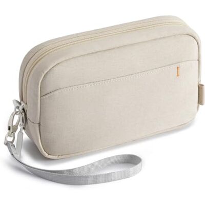 Inateck Kabeltasche Elektronik Organizer, Spritzwasserfester Zubehör Tasche Reise Tasche mit Tragegriff, Kompatibel mit Maus, USB Stick, Kabel, Ladegerät, Beige,S Inateck Kabeltasche Elektronik Organizer, Spritzwasserfester Zubehör Tasche Reise Tasche mit Tragegriff, Kompatibel mit Maus, USB Stick, Kabel, Ladegerät, Beige,S