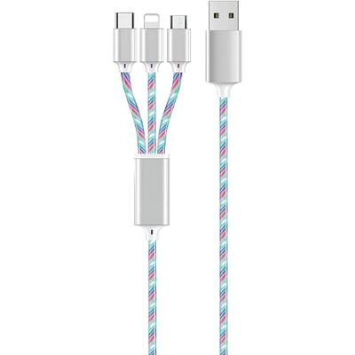 2GO 797316 USB-Kabel 1,5 m USB B USB C/Micro-USB B/Lightning Mehrfarbig (797316) Marke 2GO 797316 USB-Kabel 1,5 m USB B USB C/Micro-USB B/Lightning Mehrfarbig (797316) Marke