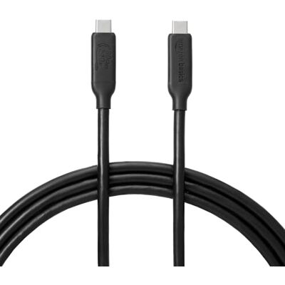 Amazon USB-C-auf-USB-C 4 Schnellladekabel, 80Gbps Übertragung, 240W Leistung, 8K & 16K Video, 1,5m, Thunderbolt 3 & 4-kompatibel, Laptop, Tablet, Smartphone, Powerbank & Festplatte, Schwarz Amazon USB-C-auf-USB-C 4 Schnellladekabel, 80Gbps Übertragung, 240W Leistung, 8K & 16K Video, 1,5m, Thunderbolt 3 & 4-kompatibel, Laptop, Tablet, Smartphone, Powerbank & Festplatte, Schwarz