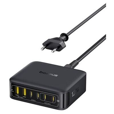 Baseus USB C Ladegerät 120W, 6-Port GaN Ladestation mit PD Baseus USB C Ladegerät 120W, 6-Port GaN Ladestation mit PD