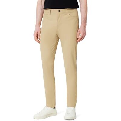 Amazon Herren Slim-Fit-Pendlerhose mit 5 Taschen, Khaki Tan, 35W / 34L Amazon Herren Slim-Fit-Pendlerhose mit 5 Taschen, Khaki Tan, 35W / 34L