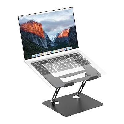 PureMounts Laptop Ständer, höhenverstellbarer, Faltbarer Notebookhalter Verstellbarer, ergonomischer Laptophalter für Home Office, Arbeitsplatz, Laptops, Notebooks und Tablets mit Belüftung PureMounts Laptop Ständer, höhenverstellbarer, Faltbarer Notebookhalter Verstellbarer, ergonomischer Laptophalter für Home Office, Arbeitsplatz, Laptops, Notebooks und Tablets mit Belüftung