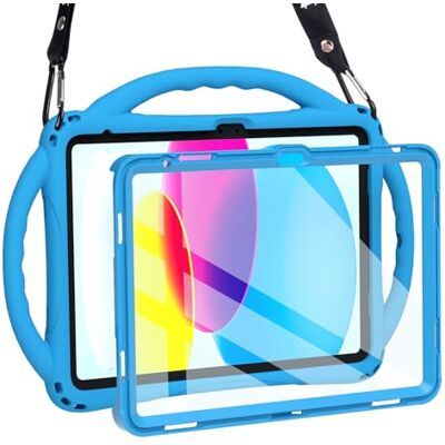 TopEsct Kinder-Schutzhülle für iPad A16 11. / 10. Generation (2025/2022), 11 Zoll / 27,7 cm, aus kinderfreundlichem Silikon, mit integriertem Displayschutz, stoßfester Griff, Ständer für iPad 11. / TopEsct Kinder-Schutzhülle für iPad A16 11. / 10. Generation (2025/2022), 11 Zoll / 27,7 cm, aus kinderfreundlichem Silikon, mit integriertem Displayschutz, stoßfester Griff, Ständer für iPad 11. /