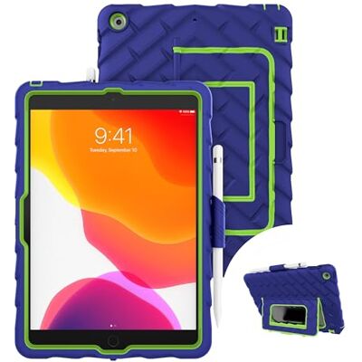 Gumdrop Hideaway Schutzhülle für Apple iPad 9. / 8. / 7. Generation (10,2 Zoll), entworfen für K-12 Studenten, Lehrer und Klassenzimmer, Fallgetestete, robuste, stoßfeste Stoßfänger für zuverlässigen Gumdrop Hideaway Schutzhülle für Apple iPad 9. / 8. / 7. Generation (10,2 Zoll), entworfen für K-12 Studenten, Lehrer und Klassenzimmer, Fallgetestete, robuste, stoßfeste Stoßfänger für zuverlässigen