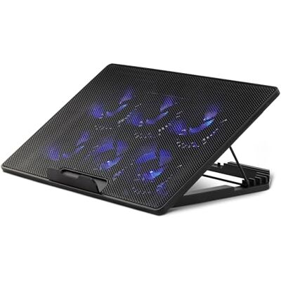 Amazon Laptop-Kühlpad-Ständer mit 6 leisen Lüftern, für Laptops mit 12–17 Zoll, mit USB-A- und USB-C-Anschluss, Höhenverstellbar Amazon Laptop-Kühlpad-Ständer mit 6 leisen Lüftern, für Laptops mit 12–17 Zoll, mit USB-A- und USB-C-Anschluss, Höhenverstellbar