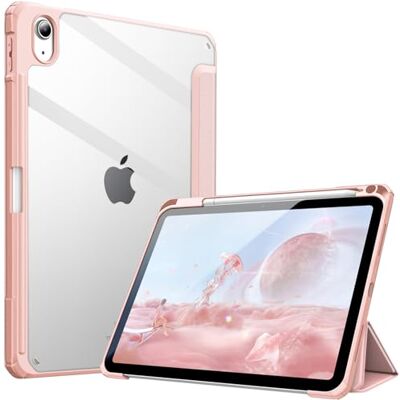 FINTIE Hybrid Hülle für iPad (A16) 11 Generation 11 Zoll 2025, iPad 10 Generation 10.9 Zoll 2022 mit Stifthalter Stoßfeste Schutzhülle mit transparenter Hartschale auf der Rückseite, Roségold FINTIE Hybrid Hülle für iPad (A16) 11 Generation 11 Zoll 2025, iPad 10 Generation 10.9 Zoll 2022 mit Stifthalter Stoßfeste Schutzhülle mit transparenter Hartschale auf der Rückseite, Roségold