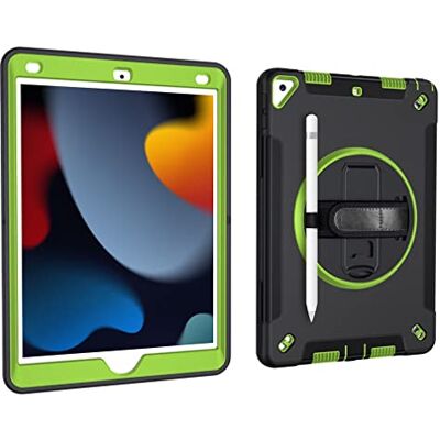 tasato Schutzhülle für iPad 10,2 Zoll 9th/8th/7th Generation 2021/2020/2019 mit 3-in-1-Design, minimalistische stoßfeste Hülle mit Stift zum Aufhängen und 360 Grad drehbarer Standfunktion, Fruchtgrün tasato Schutzhülle für iPad 10,2 Zoll 9th/8th/7th Generation 2021/2020/2019 mit 3-in-1-Design, minimalistische stoßfeste Hülle mit Stift zum Aufhängen und 360 Grad drehbarer Standfunktion, Fruchtgrün