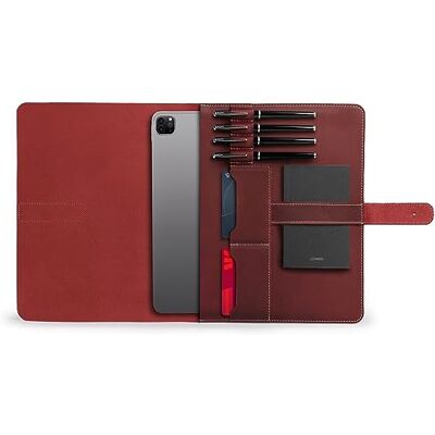 Londo Echtleder Tablet Hülle – iPad Pro 12.9 Case mit Zwei Kartenfächern & Leder Stift-/Apple Pencil Halter Londo Echtleder Tablet Hülle – iPad Pro 12.9 Case mit Zwei Kartenfächern & Leder Stift-/Apple Pencil Halter