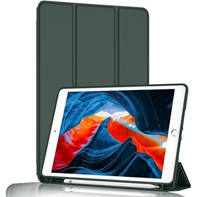 BXGH Case für iPad Pro 11 Zoll, Modell 2022/2021/2020/2018, kompatibel mit Stift, Schutz mit automatischem Wecken/Schlafen (dunkelgrün) BXGH Case für iPad Pro 11 Zoll, Modell 2022/2021/2020/2018, kompatibel mit Stift, Schutz mit automatischem Wecken/Schlafen (dunkelgrün)