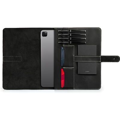 Londo Echtleder Tablet Hülle – iPad Pro 12.9 Case mit Zwei Kartenfächern & Leder Stift-/Apple Pencil Halter Londo Echtleder Tablet Hülle – iPad Pro 12.9 Case mit Zwei Kartenfächern & Leder Stift-/Apple Pencil Halter
