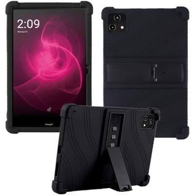HminSen Schutzhülle für T-Mobile Revvl Tab 5G 2023 Tablet, kinderfreundlich, weiches Silikon, Verstellbarer Ständer, Abdeckung für T-Mobile REVVL Tab 5G (2023) 10,36 Zoll Tablet (schwarz) HminSen Schutzhülle für T-Mobile Revvl Tab 5G 2023 Tablet, kinderfreundlich, weiches Silikon, Verstellbarer Ständer, Abdeckung für T-Mobile REVVL Tab 5G (2023) 10,36 Zoll Tablet (schwarz)