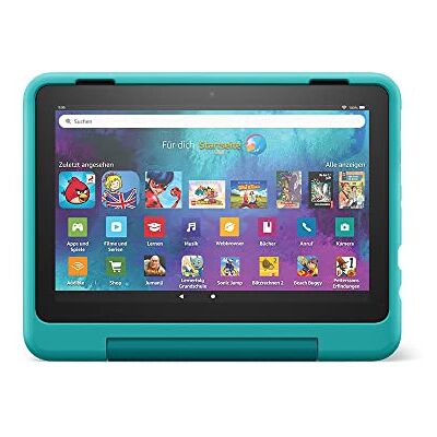 Amazon Kindgerechte Hülle von für das Fire HD 8-Tablet (nur kompatibel mit der 12. Generation, 2022), blaugrün Amazon Kindgerechte Hülle von für das Fire HD 8-Tablet (nur kompatibel mit der 12. Generation, 2022), blaugrün