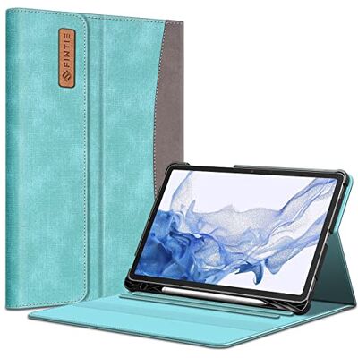 FINTIE Hülle für Samsung Galaxy Tab S8 11 Zoll 2022 /S7 11 Zoll 2020, Multi-Winkel Betrachtung Folio Schutzhülle mit S Pen Halter Dokumentschlitze Auto Schlaf/Wach, Türkis FINTIE Hülle für Samsung Galaxy Tab S8 11 Zoll 2022 /S7 11 Zoll 2020, Multi-Winkel Betrachtung Folio Schutzhülle mit S Pen Halter Dokumentschlitze Auto Schlaf/Wach, Türkis