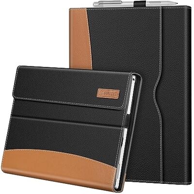 FINTIE Hülle für Microsoft Surface Pro 7 Plus, Surface Pro 7/6/5/4/3 Portfolio Business Cover mit Tasche, kompatibel mit Type Cover Tastatur, Schwarz FINTIE Hülle für Microsoft Surface Pro 7 Plus, Surface Pro 7/6/5/4/3 Portfolio Business Cover mit Tasche, kompatibel mit Type Cover Tastatur, Schwarz