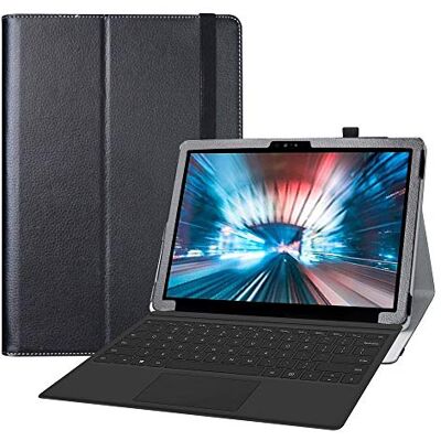 LiuShan Kompatibel mit Dell Latitude 7200 Tablet-Schutzhülle, PU-Leder, schmal, faltbar, Ständer, für 2-in-1 7210 Tablet (Nicht geeignet Laptop), Schwarz LiuShan Kompatibel mit Dell Latitude 7200 Tablet-Schutzhülle, PU-Leder, schmal, faltbar, Ständer, für 2-in-1 7210 Tablet (Nicht geeignet Laptop), Schwarz
