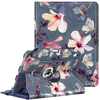 FINTIE Hülle für iPad 11 Generation 11 Zoll 2025 (A16), iPad 10 Generation 10.9 Zoll 2022 mit Pencil Halter Schutzhülle Cover mit 360 Grad drehbarem Ständer und Auto Schlaf/Wach, Hibiskus FINTIE Hülle für iPad 11 Generation 11 Zoll 2025 (A16), iPad 10 Generation 10.9 Zoll 2022 mit Pencil Halter Schutzhülle Cover mit 360 Grad drehbarem Ständer und Auto Schlaf/Wach, Hibiskus