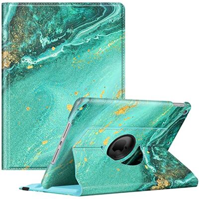FINTIE Hülle für iPad 10.2 Zoll 9.Generation / 8. Gen / 7. Gen (Modell 2021/2020/2019) mit Pencil Halter 360 Grad Rotierend Stand Schutzhülle Cover mit Auto Schlaf/Wach Funktion, Meergrün FINTIE Hülle für iPad 10.2 Zoll 9.Generation / 8. Gen / 7. Gen (Modell 2021/2020/2019) mit Pencil Halter 360 Grad Rotierend Stand Schutzhülle Cover mit Auto Schlaf/Wach Funktion, Meergrün