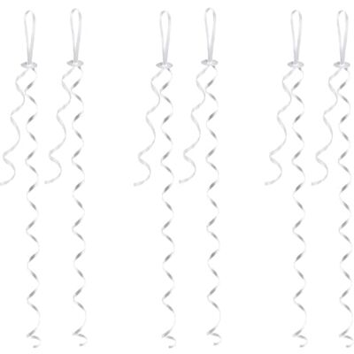 BOBOZHONG Ballonverschlüsse, 100 Stück Ballonband Ballonschnur Ballonverschlüsse mit Band Kräuselband für DIY Weihnachten Geburtstag Hochzeit Party Dekoration Normale Ballons Heliumballons Weiß BOBOZHONG Ballonverschlüsse, 100 Stück Ballonband Ballonschnur Ballonverschlüsse mit Band Kräuselband für DIY Weihnachten Geburtstag Hochzeit Party Dekoration Normale Ballons Heliumballons Weiß
