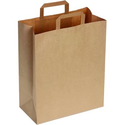 DeinPack 250 Papiertüten 32 x 17 x 44 cm I Umweltschonende Papier Tragetaschen groß Papiertüten Papiertragetaschen biologisch abbaubar, kompostierbar I braune Papier Tüten DeinPack 250 Papiertüten 32 x 17 x 44 cm I Umweltschonende Papier Tragetaschen groß Papiertüten Papiertragetaschen biologisch abbaubar, kompostierbar I braune Papier Tüten