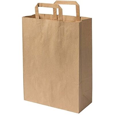 GREENBOX Umweltschonende Papier Tragetaschen groß I Papiertüten Geschenktüten Papiertragetaschen biologisch abbaubar, kompostierbar I 25 x braune Papier Tüten 26 x 12 x 35 cm GREENBOX Umweltschonende Papier Tragetaschen groß I Papiertüten Geschenktüten Papiertragetaschen biologisch abbaubar, kompostierbar I 25 x braune Papier Tüten 26 x 12 x 35 cm