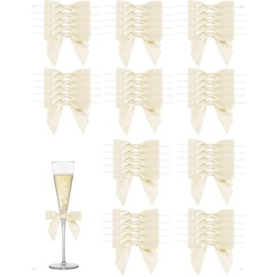 SanKristo 50 Stück Kleine Mini Satin Geschenkschleifen Geschenk Deko Durchsichtige Twist Tie Eckenverschlüsse Geschenkverpackungen Bastelarbeiten Weihnachten Hochzeitsdekoration, Hellgelb SanKristo 50 Stück Kleine Mini Satin Geschenkschleifen Geschenk Deko Durchsichtige Twist Tie Eckenverschlüsse Geschenkverpackungen Bastelarbeiten Weihnachten Hochzeitsdekoration, Hellgelb
