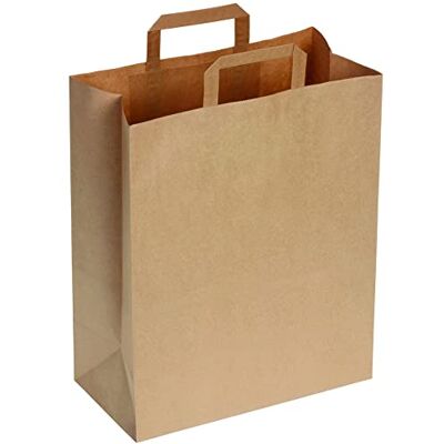 DeinPack 50 Papiertüten 32 x 17 x 44 cm I Umweltschonende Papier Tragetaschen groß Geschenktüten Papiertragetaschen biologisch abbaubar, kompostierbar I braune Papier Tüten DeinPack 50 Papiertüten 32 x 17 x 44 cm I Umweltschonende Papier Tragetaschen groß Geschenktüten Papiertragetaschen biologisch abbaubar, kompostierbar I braune Papier Tüten