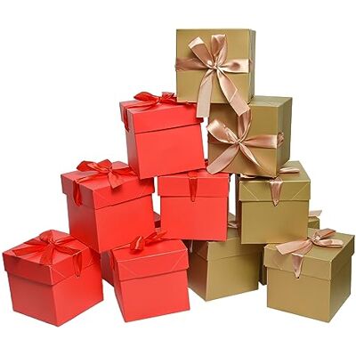 GP Geschenkbox mit Deckel und Band, 12 Stück, 15x15x15cm Geeignet für Geschenke,Geburtstage,Jubiläen,Weihnachten, Hochzeiten,Valentinstag,Feiertage und Neujahrsgeschenkboxen GP Geschenkbox mit Deckel und Band, 12 Stück, 15x15x15cm Geeignet für Geschenke,Geburtstage,Jubiläen,Weihnachten, Hochzeiten,Valentinstag,Feiertage und Neujahrsgeschenkboxen